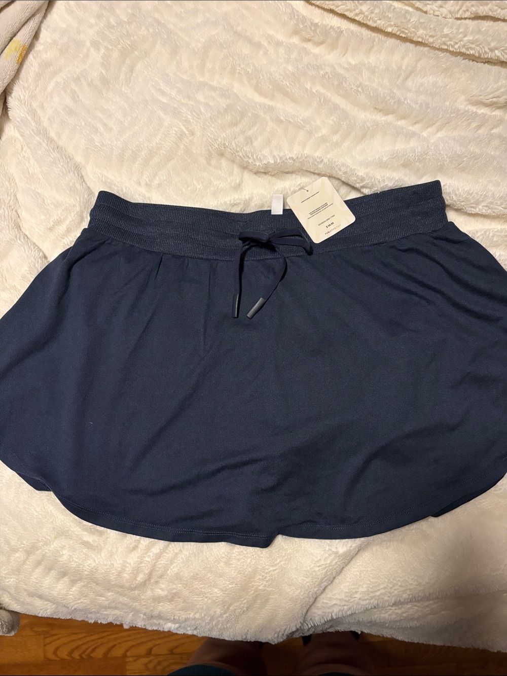 Fabletics Navy Drawstring Mini Skirt